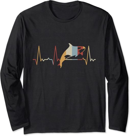 Heartbeat Orca Long Sleeve T-Shirt