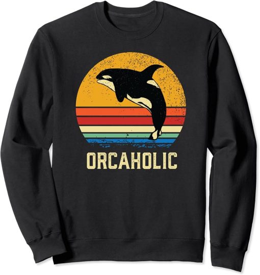 Retro Orca Whale Shirt Killer Whale Shirt | Orca Puns Sweatshirt